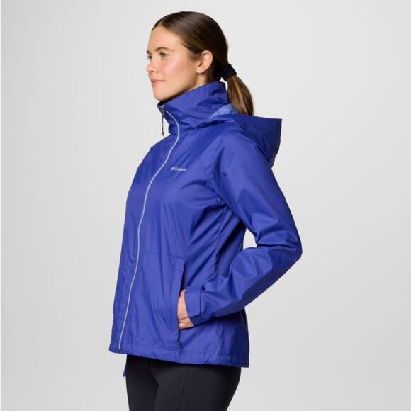 NWT Columbia Blue switchback Jacket Waterproof Lightweight windbreaker sz Medium - Picture 3 of 11